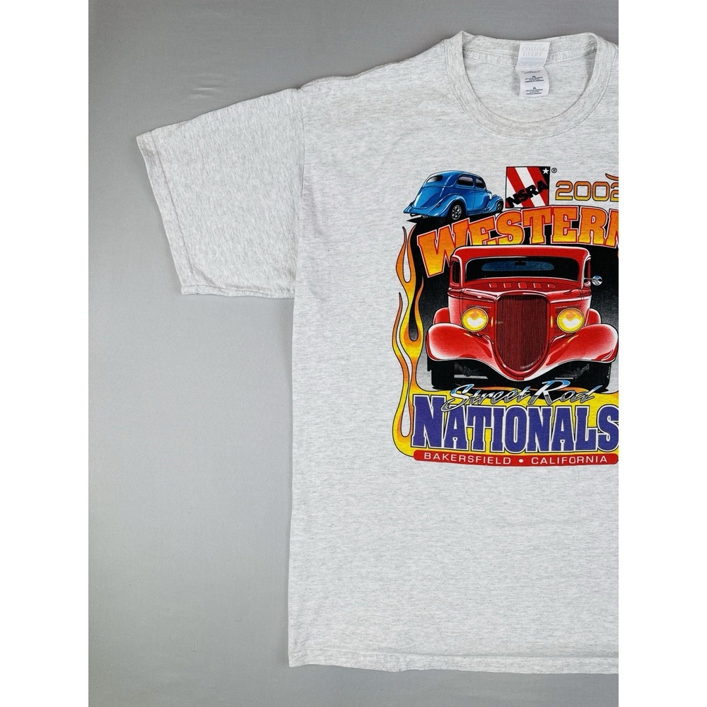 Vintage Y2K Hot Rod T Shirt NSRA Western Street Rod Nationals XL 2002 Car Show - Picture 2 of 9